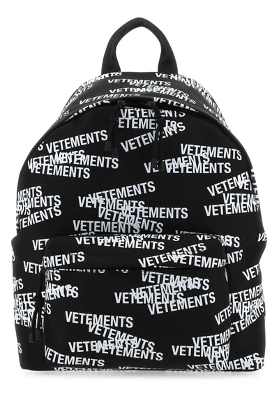 Shop Vetements Backpacks In Printed