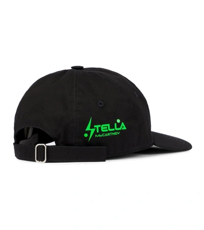 Shop Stella Mccartney Logo Detail Baseball Cap In Black