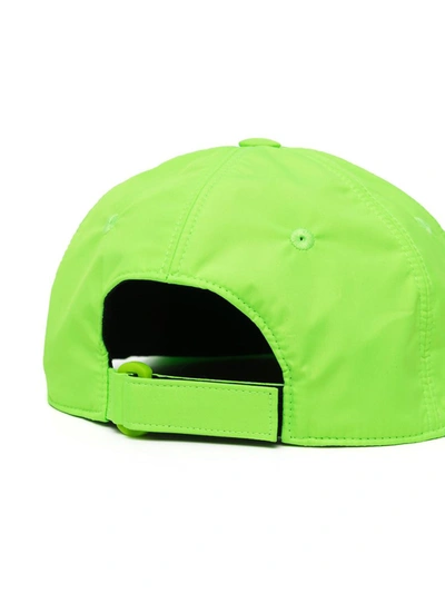 Shop Stella Mccartney Logo Baseball Cap In Green