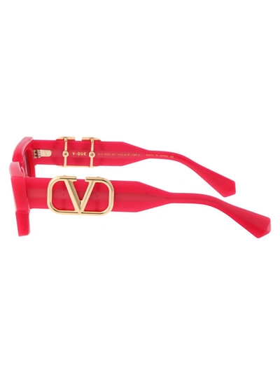 Shop Valentino Garavani Sunglasses In 103c Fus - Gld