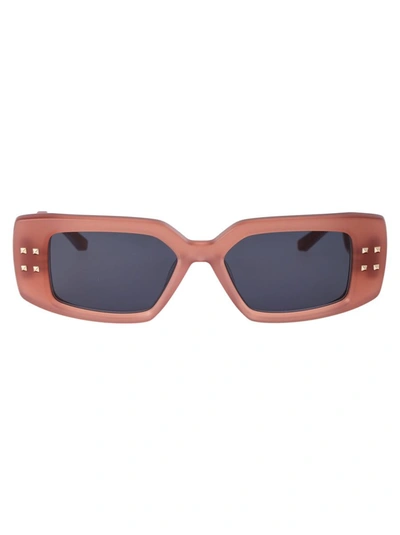Valentino V - Cinque Sunglasses In 108c Pnk - Gld