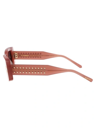 Valentino V - Cinque Sunglasses In 108c Pnk - Gld