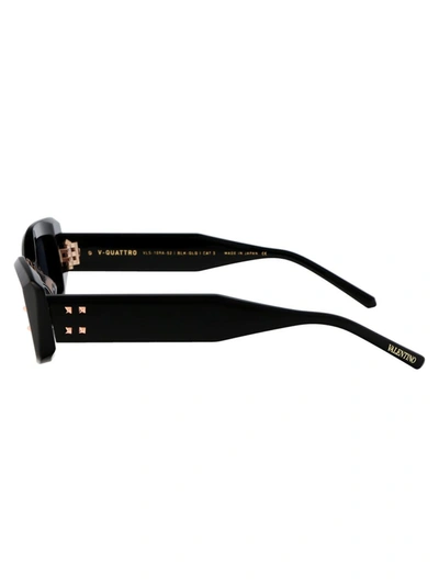 Shop Valentino Garavani Sunglasses In 109a Blk - Gld