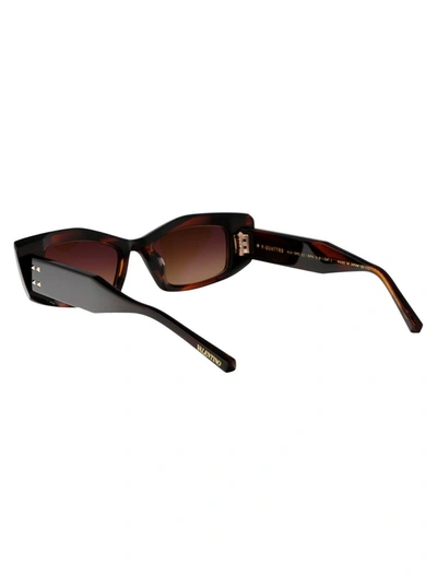 Shop Valentino Garavani Sunglasses In 109c Brn - Gld
