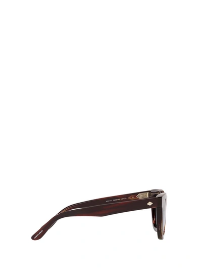 Shop Giorgio Armani Sunglasses In Striped Brown