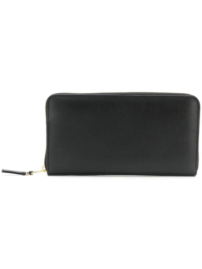 Shop Comme Des Garçons Zipper Around Wallet Accessories In Black