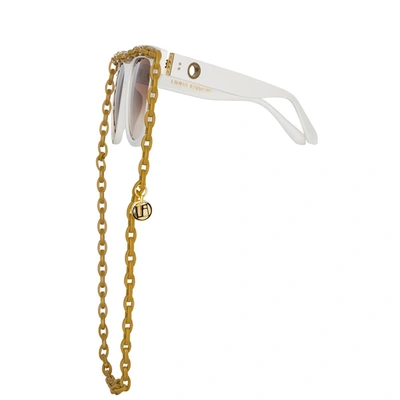 Linda Farrow Sunglasses In White