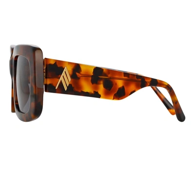Attico Jorja Sunglasses In Tartarugato