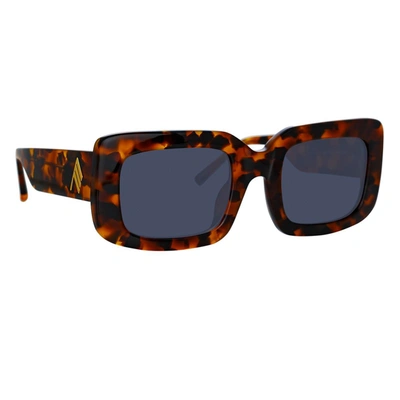 Shop Attico The  Sunglasses In Tartarugato