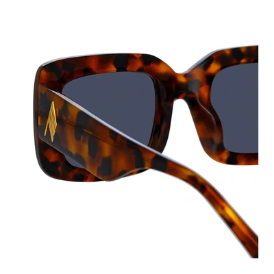 Shop Attico The  Sunglasses In Tartarugato