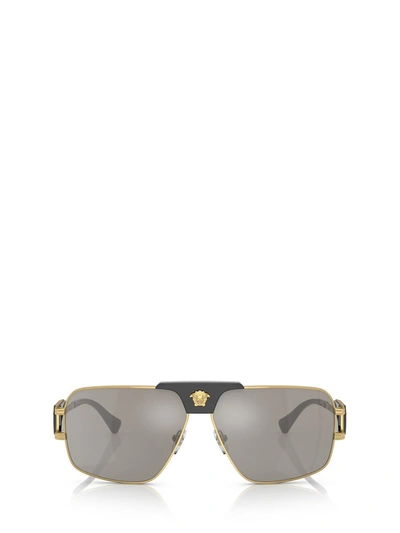 Shop Versace Eyewear Sunglasses In Oro