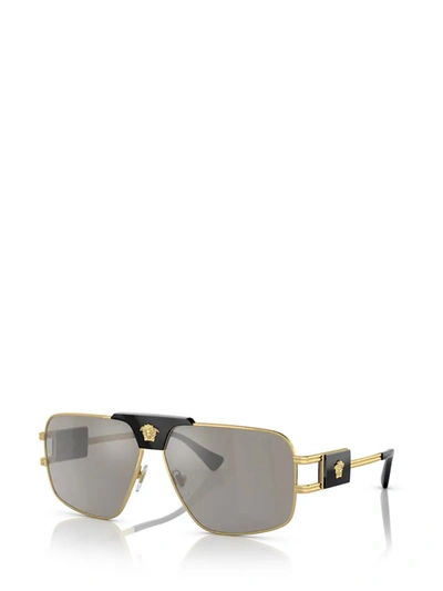 Shop Versace Eyewear Sunglasses In Oro