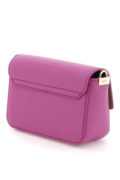 Shop Furla Metropolis Mini Crossbody Bag In Purple