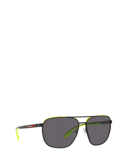 Shop Prada Linea Rossa Sunglasses In Matte Black