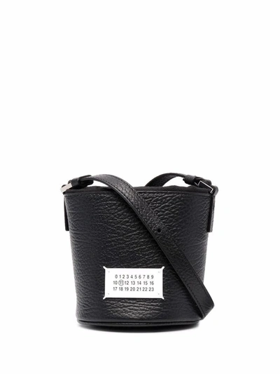 Shop Maison Margiela 5ac Bucket Mini Bag In Black