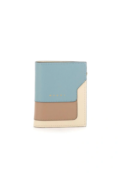 Shop Marni "billfold" Leather Wallet In Multicolour
