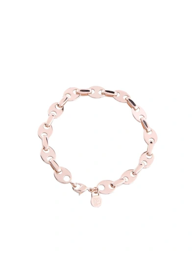 Shop Paco Rabanne Bracelet In Mini Rings In <p>bracelet In Mini Rings  Intertwined Links  Closure Decorated With  Logo  Rose Gold Co