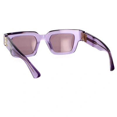 Shop Bottega Veneta Sunglasses In Viola
