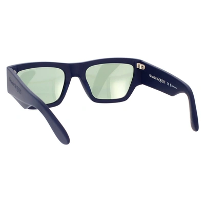 Shop Alexander Mcqueen Sunglasses In Blue