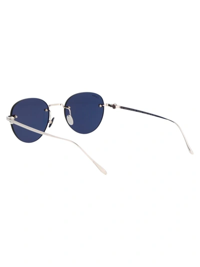 Shop Cartier Sunglasses In 001 Silver Silver Blue