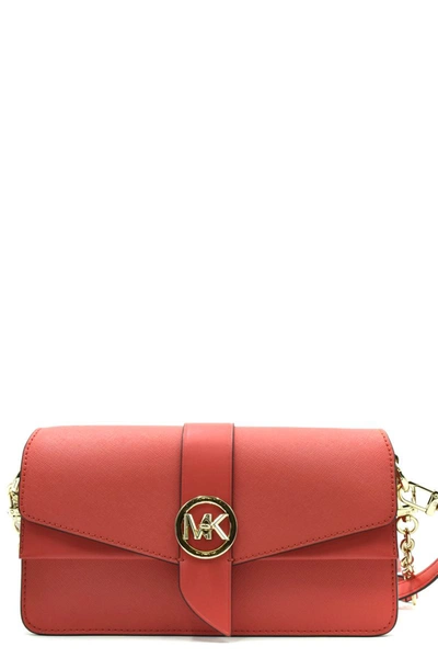 Shop Michael Kors Shoulder Bags In Red
