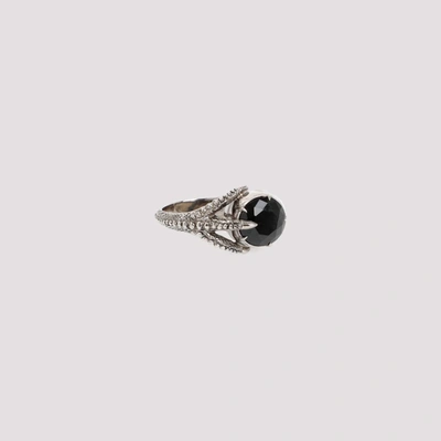 Shop Alexander Mcqueen Victorian Skull Ring Jewellery In Metallic