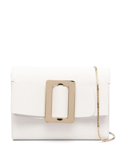 Shop Boyy Buckle Travel Case Leather Crossbody Bag In White