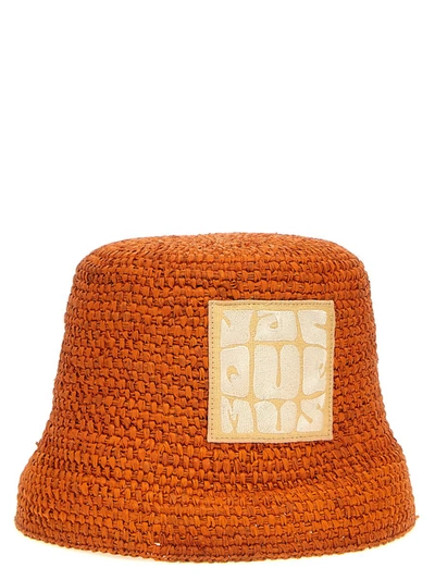 Shop Jacquemus 'le Bob Ficiu' Bucket Hat In Orange