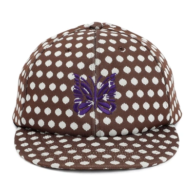Shop Needles Logo Baseball Cap Hat In Brown