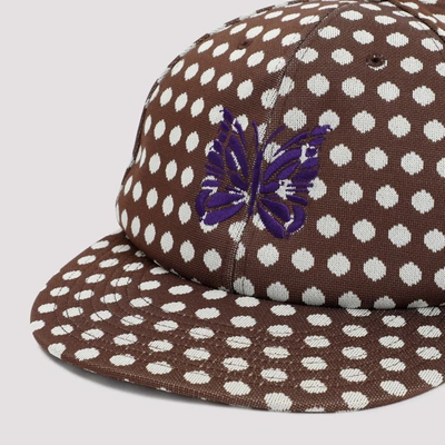 Shop Needles Logo Baseball Cap Hat In Brown
