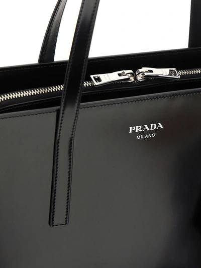 Shop Prada Handbags In Nero
