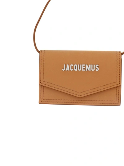 Shop Jacquemus "le Porte Azur" Wallet In Brown