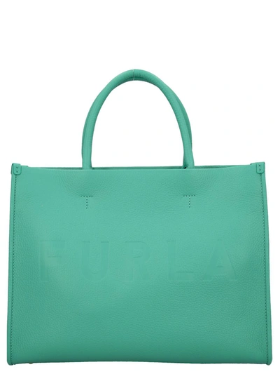 Shop Furla 'wonder' Handbag In Green