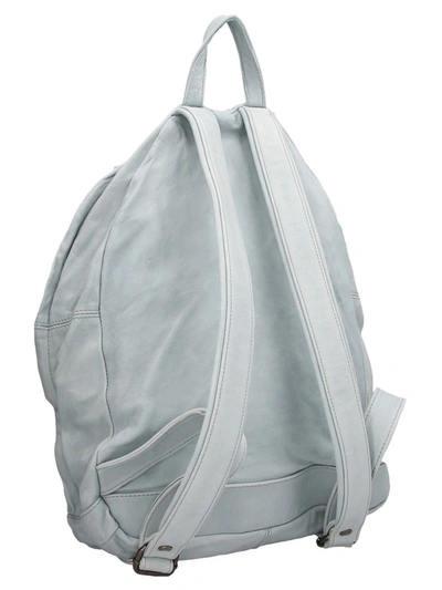 Shop Giorgio Brato Leather Backpack In Light Blue