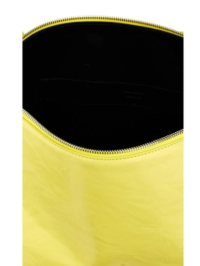 Shop Jil Sander 'empire' Shoulder Bag In Yellow