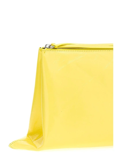 Shop Jil Sander 'impero' Media' Clutch In Yellow