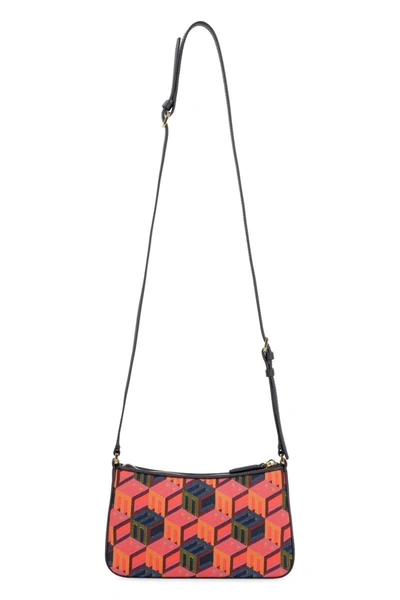 Shop Mcm Jacquard Motif Shoulder Bag In Multicolor