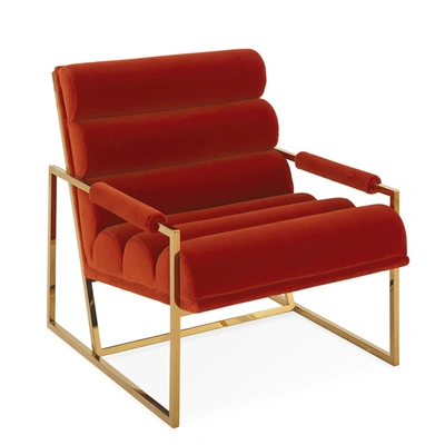 Shop Jonathan Adler Channeled Goldfinger Lounge Chair
