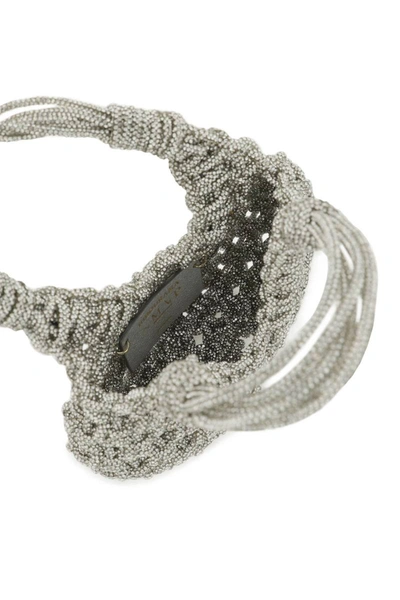 Shop Mvp Wardrobe 'diamond' Hobo Bag In Silver