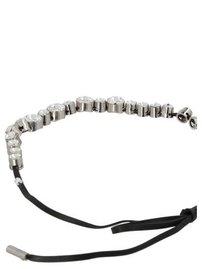 Shop Alessandra Rich Crystal Hair Band In Black