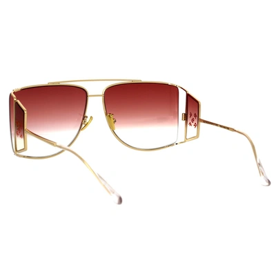 Shop Retrosuperfuture Sunglasses In Gold