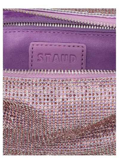 Shop Staud 'pepper Crystal' Handbag In Purple