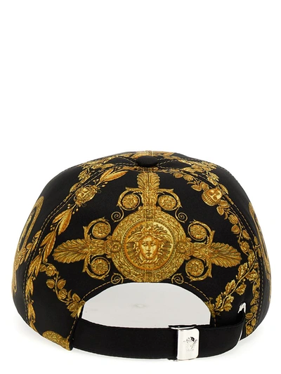 Shop Versace 'maschera Baroque' Cap In Multicolor