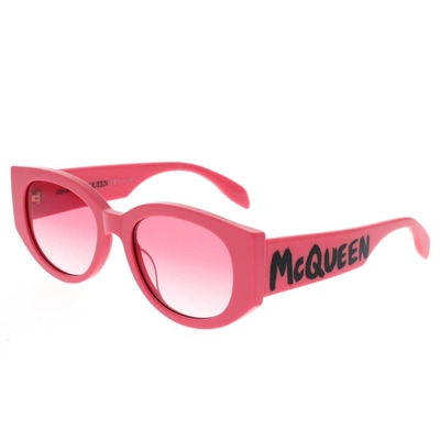 Shop Alexander Mcqueen Sunglasses In Pink