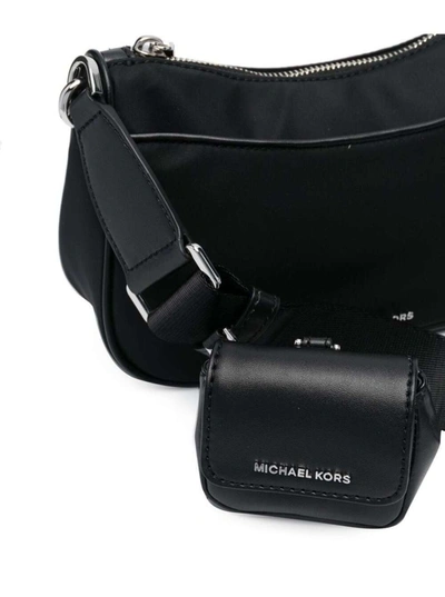 Shop Michael Michael Kors Black Jet Set Crossbody Bag In Nylon Woman