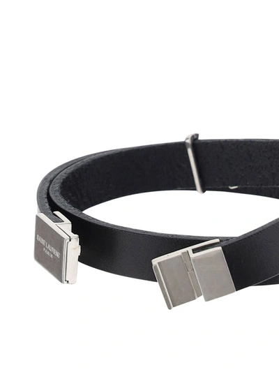 Saint Laurent Paris Bracelets In Nero
