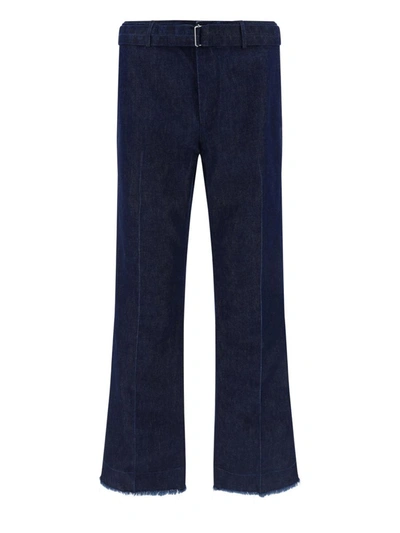 Lanvin Men Dark Blue Denim Pant In Navy Blue
