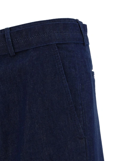 Lanvin Men Dark Blue Denim Pant In Navy Blue