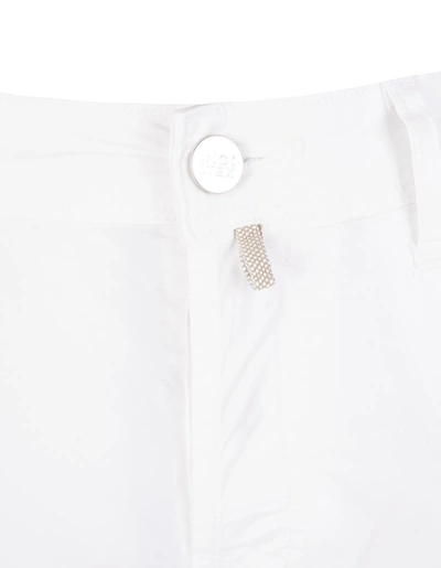 Shop Incotex Blue Division Slim Fit Five Pockets Trousers In White