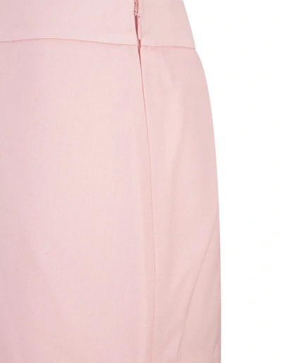 Shop Casablanca Tailoring Mini Skirt With Curved Hem In Pink